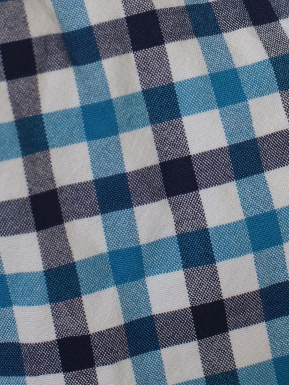 Vintage Banana Republic Blue and White Plaid Shirt with a Preppy Vibe